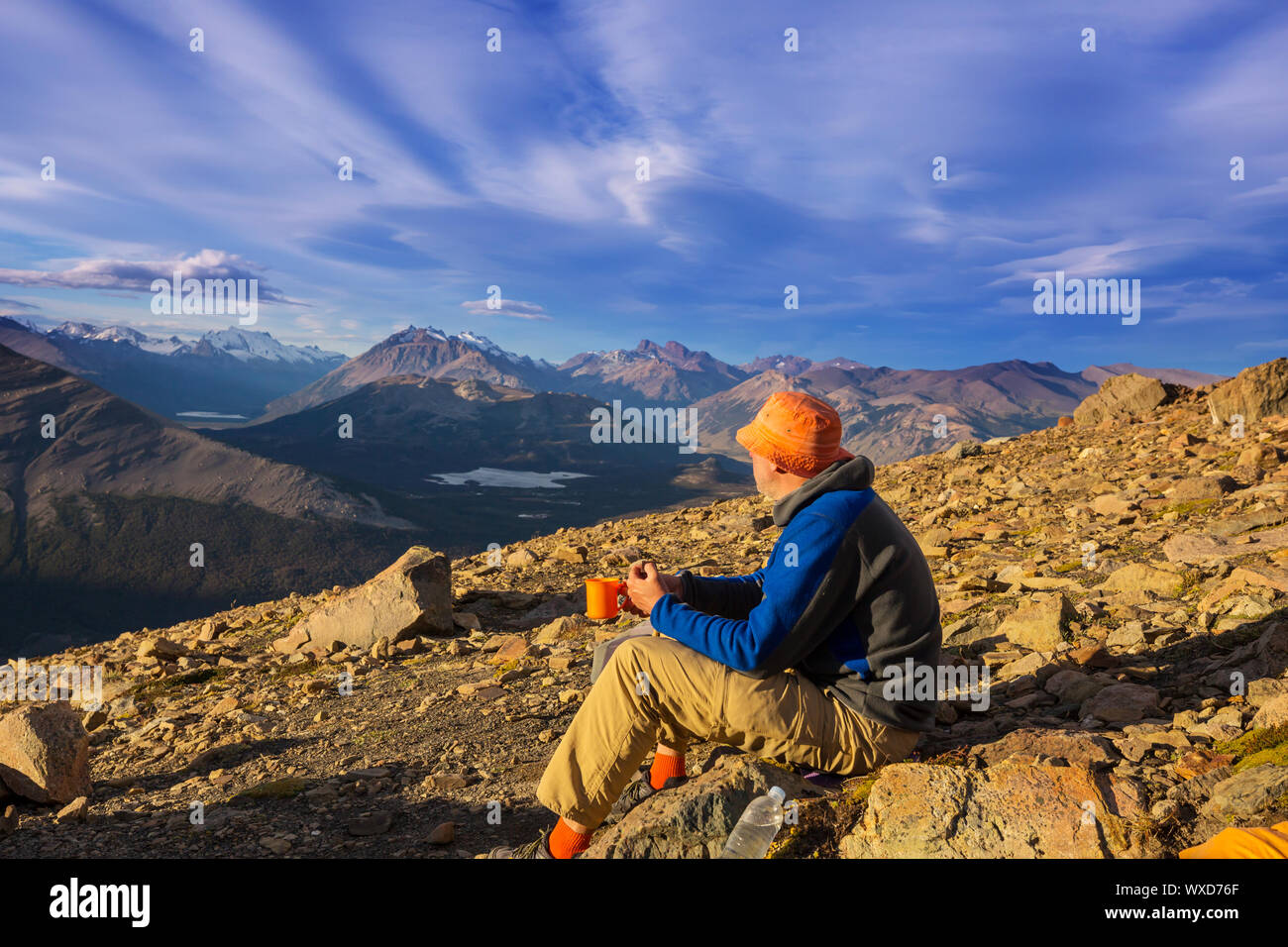 Hike in Patagonia Stock Photo - Alamy