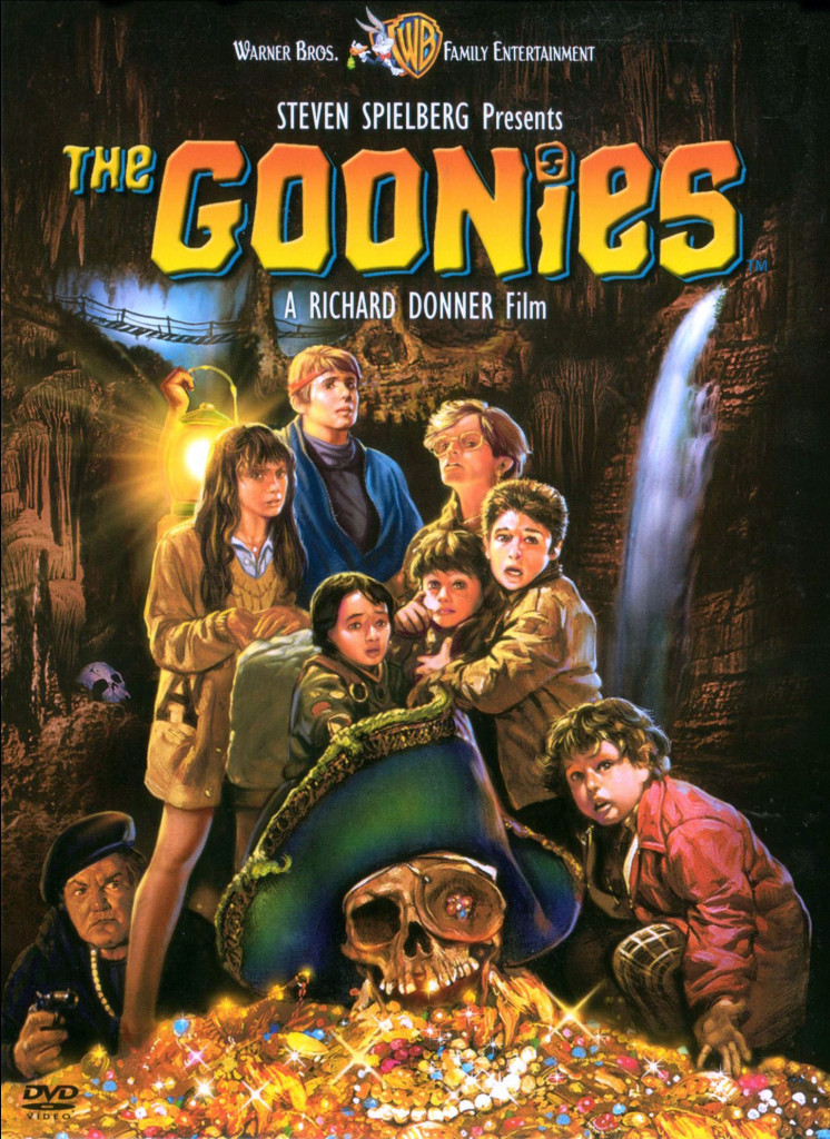 ANNE RAMSEY KERRI GREEN JOSH BROLIN SEAN ASTIN COREY FELDMAN JEFF COHEN & JONATHAN KE QUAN POSTER THE GOONIES (1985)